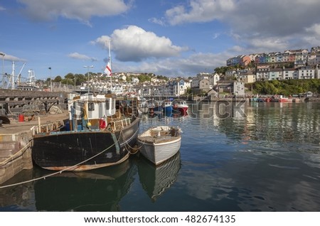 Brixham harbour, Devon, England