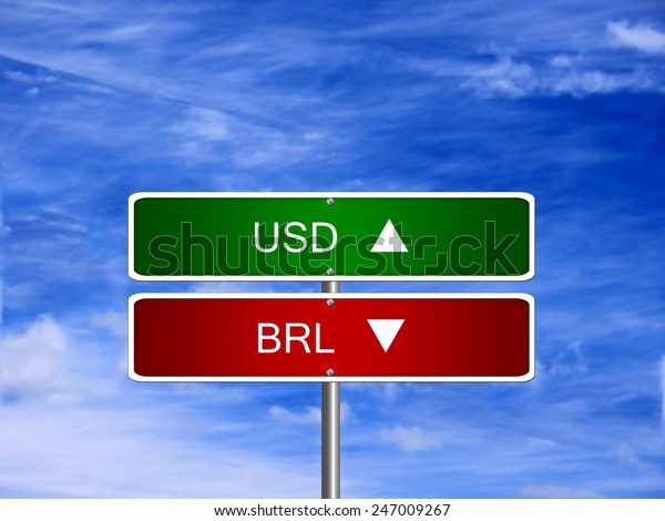 Brl Usd Symbol Icon Down Currency Stock Photo Edit Now 247009267 - 