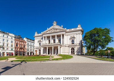 BRNO, CZECH REPUBLIC - AUGUST 09: Mahen National Theatre Building In Brno. Established In 1884; August 09, 2012 In Brno, Czech Republic