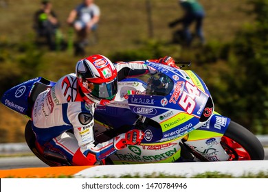 BRNO - CZECH REPUBLIC, AUGUST 4: Italian Moto2 Rider Mattia Pasini At 2019 Monster Energy MotoGP Of Czech Republic