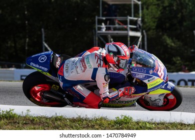 BRNO - CZECH REPUBLIC, AUGUST 4: Italian Moto2 Rider Mattia Pasini At 2019 Monster Energy MotoGP Of Czech Republic