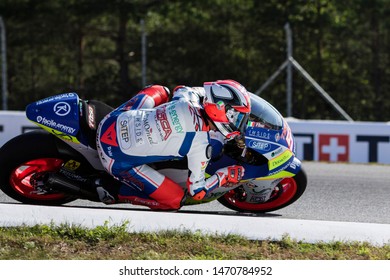 BRNO - CZECH REPUBLIC, AUGUST 4: Italian Moto2 Rider Mattia Pasini At 2019 Monster Energy MotoGP Of Czech Republic