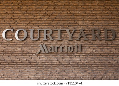 BRNO, Czechia, September 10th, 2017: Mariott Is An American Multinational Diversified Hospitality Company That Manages And Franchises A Broad Portfolio Of Hotels