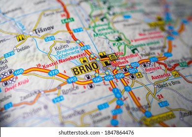 Brno on the Europe map