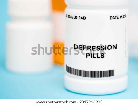 A broad term used to describe medications used to treat depression, including selective serotonin reuptake inhibitors (SSRIs), serotonin-norepinephrine reuptake . Stock photo © 