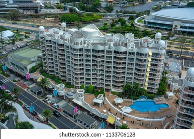 Broadbeach Australia - March 13, 2018: Luxury Hotel. Broadbeach Is A Suburb In The City Of Gold Coast, Queensland, Australia. At The 2011 Census, 