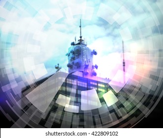 broadcasting abstract image visual