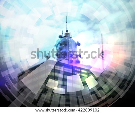 broadcasting abstract image visual