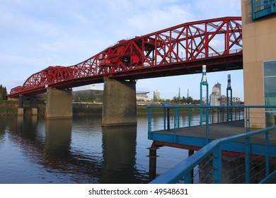 Broadway Bridge At Dusk.