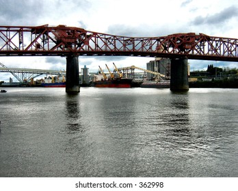 Broadway Bridge In Portland, OR