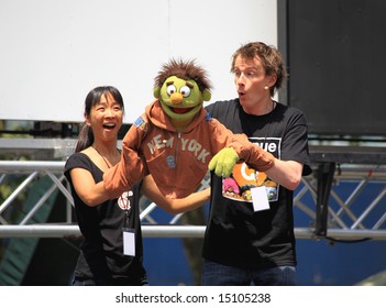 The Broadway At Bryant Park In NYC - A Free Public Event On July 18, 2008 - The Cast Of  Avenue Q