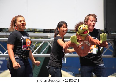 The Broadway At Bryant Park In NYC - A Free Public Event On July 18, 2008 - The Cast Of  Avenue Q