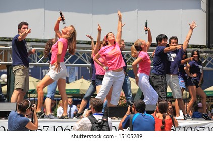 The Broadway At Bryant Park In NYC - A Free Public Event On July 18, 2008 - The Cast Of Mamma Mia!