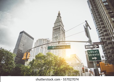 Broadway Sign In Manhattan