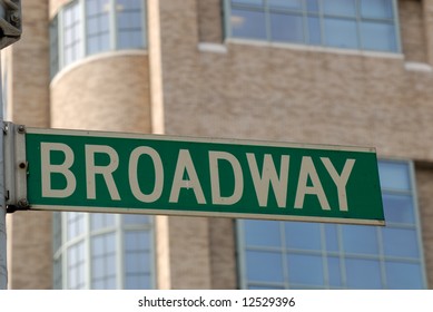 Broadway Street Sign, New York City