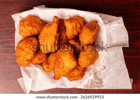 Broccoli bites in a container