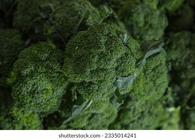 Broccoli and Fresh broccoli background