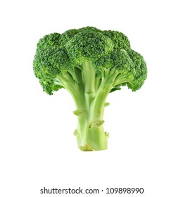 Broccoli isolated on white background - Shutterstock ID 109898990