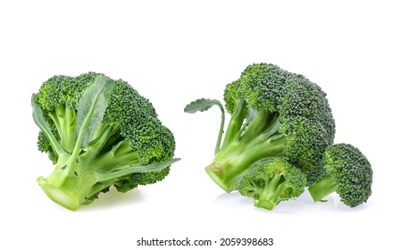 Broccoli isolated on white background. - Shutterstock ID 2059398683