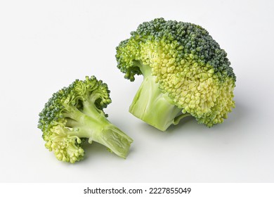 broccoli, mini broccoli, small broccoli isolated on white background