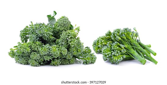 Broccoli on white background