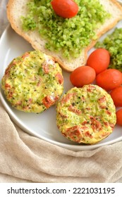 Broccoli Rice Red Pepper Egg Muffins