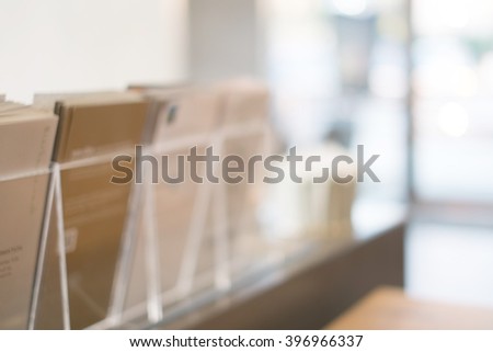 brochure stand background