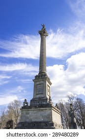 The Brock Monument In Queenston Heights, Queenston Ontario Canada.