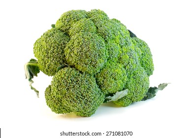 Brocolli Front Isolated On White