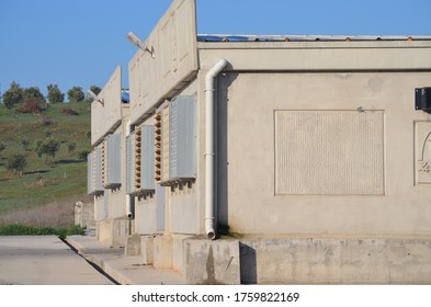 Broiler Breeder Coops From Outside, Poultry Farm