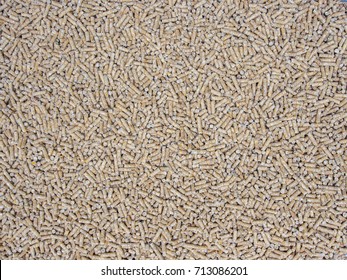 Broiler Chicken Feed Pellets As Background.