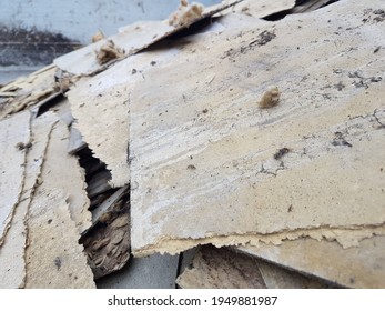 Broken Asbestos Cement Sheets with Asbestos Flock Waste