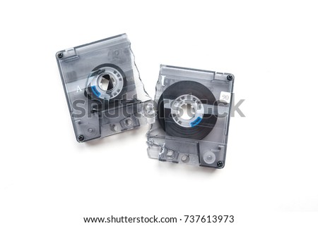 broken audio cassette