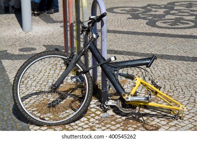 broken bicycle