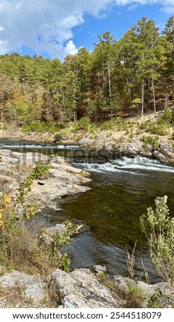 Broken Bow Oklahoma Beavers Bend State Park River Fall Trees Forest Waterfall