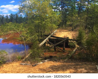 The Broken Bridge Along The Mullica River