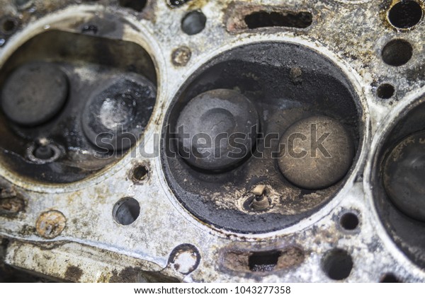 broken car engine
