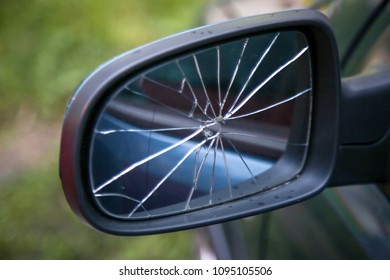 Broken Car Mirror
