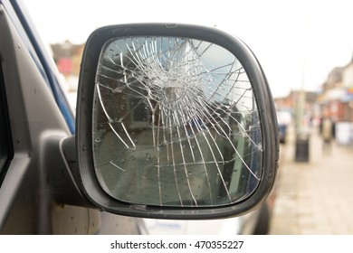 Broken Car Mirror - Seven Years Bad Luck