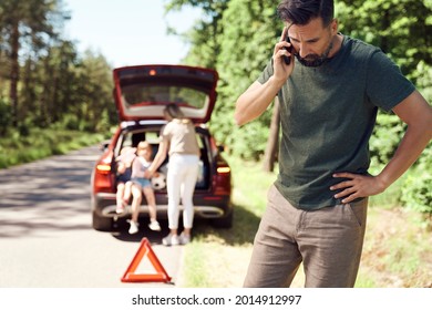 Broken car on the way to vacation - Powered by Shutterstock