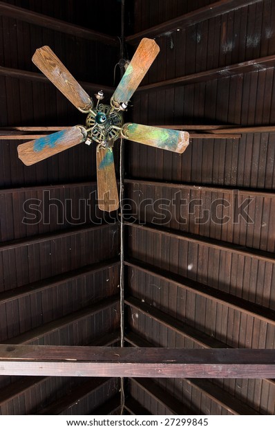 Broken Ceiling Fan Abandoned Building Shot Stock Photo Edit Now