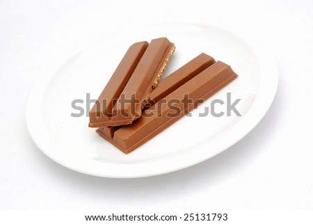 Broken chocolate bar
