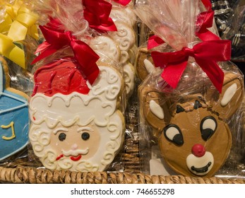 Broken Christmas Cookie Selling In A Store At Los Angeles, California