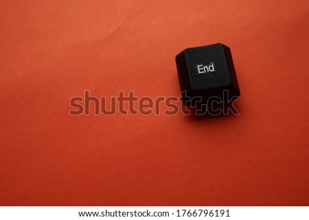 Broken computer keyboard button. "delete" keyboard button