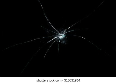 broken cracked glass