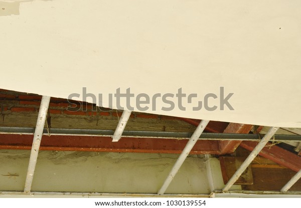 Broken Damage Home Ceiling Falling Down Stock Photo Edit Now