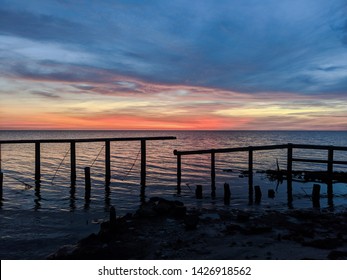 Broken Dock At Pamlico Sound