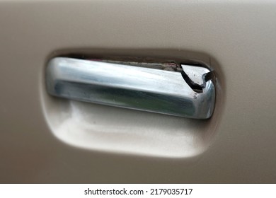 Broken Door Handle On Classic Car