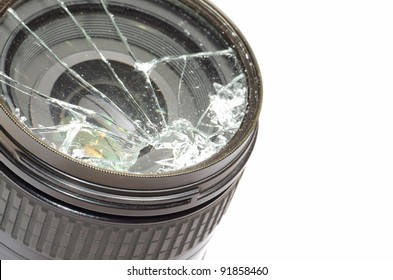 Broken DSLR Camera Lens