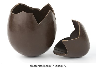 Broken Easter Chocolate Egg